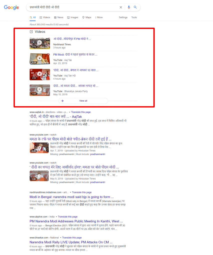 प्रधानमंत्री मोदी ने अनावश्यक तरीके से कई बार दीदी ओ दीदी बोला- Google Search