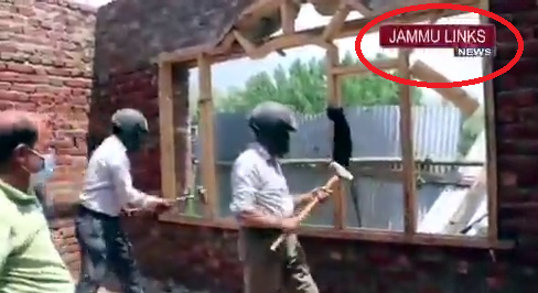 Jammu-Kashmir demolition drive on Rohingya Muslims houses 
