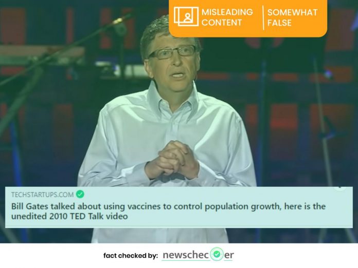 Bill gates 2010 ted talk on vaccines and population control