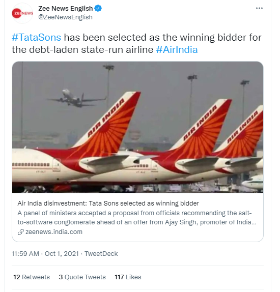 Air India কে সর্বোচ্চ দামে কিনেছে Tata Sons image 2