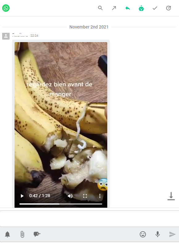 worms in banana 