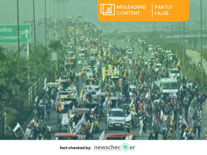 ਸੋਸ਼ਲ ਮੀਡੀਆ 'ਤੇ ਵਾਇਰਲ ਤਸਵੀਰ Delhi Fateh March ਦੀ ਹੈ