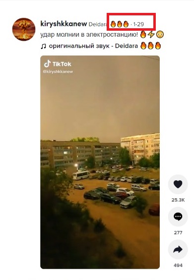 Video claiming to show Russian attack on Mariupol  is actually a lightening strike