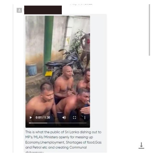 No, Semi Naked Men In Viral Video Are Not Sri Lankan Ministers

