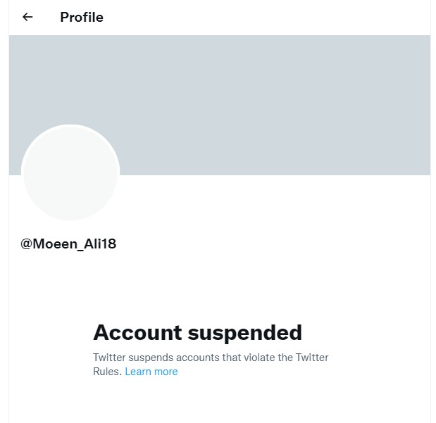 suspended account