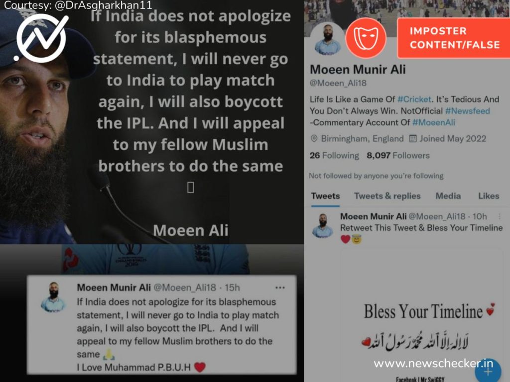 Weekly Wrap: Misinformation Around Nupur Sharma Controversy, Moeen Ali’s Fake Tweet, Karachi Temple Attack & More 
