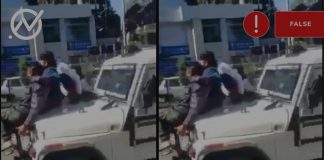 old Video of youth run over by security forces vehicle