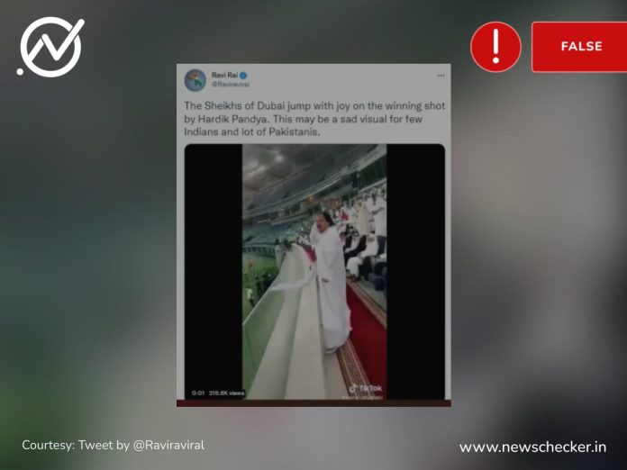 Viral video claiming Arabs in Dubai cricket stadium celebrated India’s thrilling win over Pakistan in the Asia Cup used an old clip of a Kuwait football match.