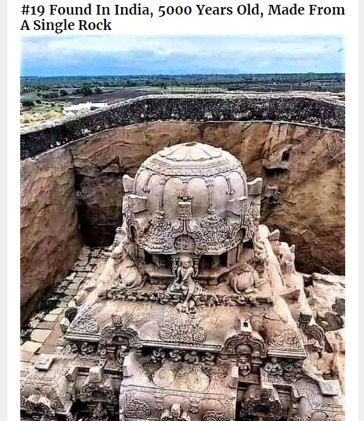 5 000 Year Old Hindu Temple Carved Out Of A Single Rock Here Are The 