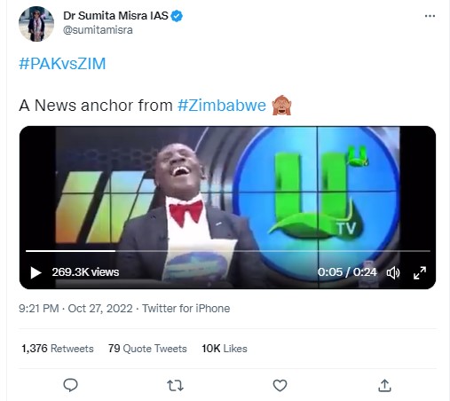 news anchor in Zimbabwe
