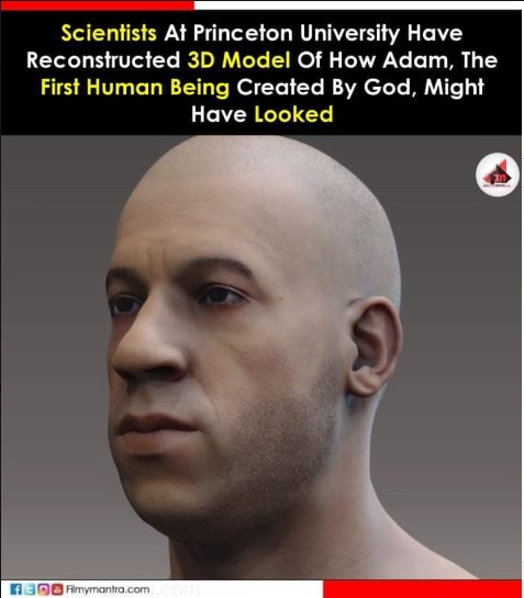 Viral image of “3D model of Adam rendered by Princeton University”, which resembles Vin Diesel, is just part of a meme trend that created similar models of celebrities.