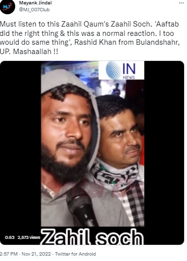 A man justifying the gruesome murder of Shraddha Walkar in a viral interview was actually Vikas Kumar posing as Rashid Khan.