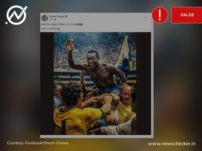 Football legend Pele is not dead, viral posts false