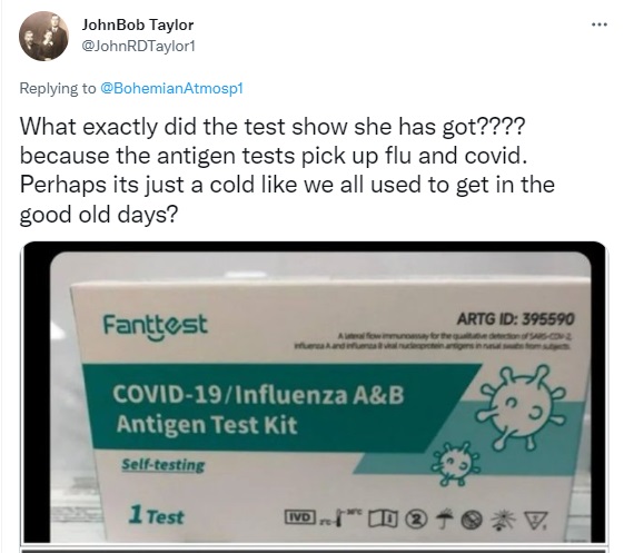 Covid And Flu Are Not The Same Disease, Combo Test Kit Image Viral With Misleading Claims