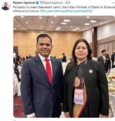 The man in the viral video, raising his voice against the organisers at the Pravasi Bharatiya Divas event, is not London’s Deputy Mayor Rajesh Agrawal.