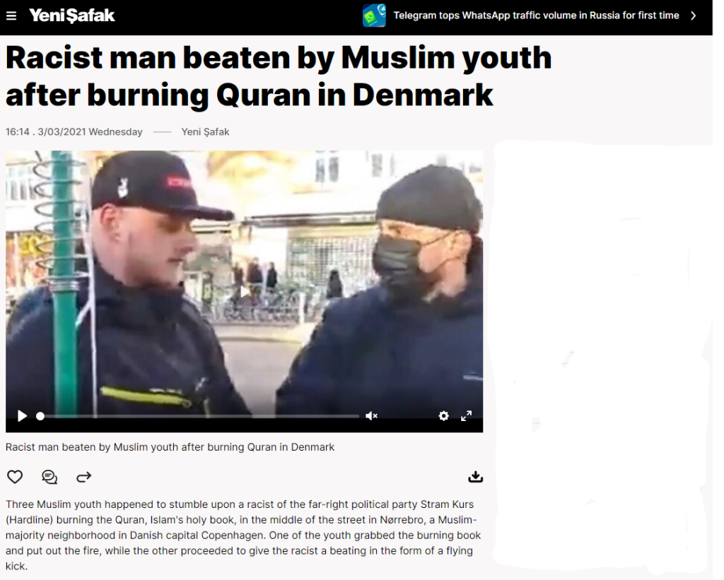 سویڈن نس منز احتجاجس دوران قرآن نذرِ آتش کرنُک