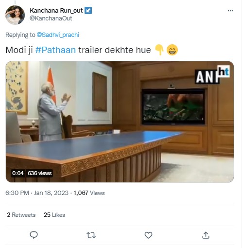PM Modi Watching Pathaan’s Trailer? No, Viral Video Is Edited Digitally