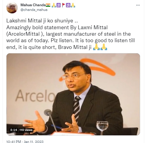 Viral audio clip falsely claimed to be of Lakshmi Mittal voicing his opinions on Indian secularism, politics and PM Narendra Modi.