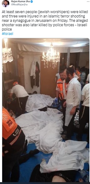 We could thus conclude that a two-year-old photograph from the stampede in Israel’s Mount Meron during a Jewish festival is being falsely linked to the recent shooting attack in Jerusalem.  