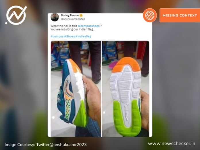 Old photos of Campus Shoes’ controversial tricolour-themed footwear, which was discontinued then, have gone viral again.