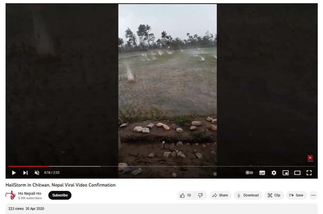 Fact Check: Neither Maharashtra, Nor Telangana! This Video Of Hailstorm Is  From Nepal