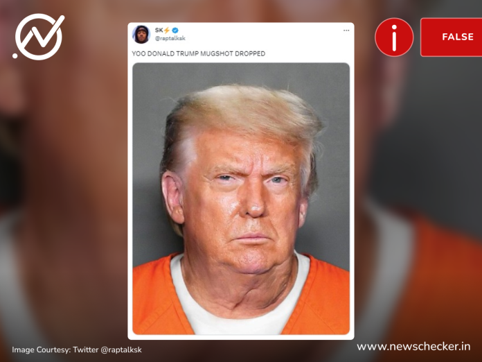 “Mugshots” of Donald Trump taken after his booking in a criminal court were found to be digitally created, even as it was confirmed that the former US president did not have his mugshot taken.