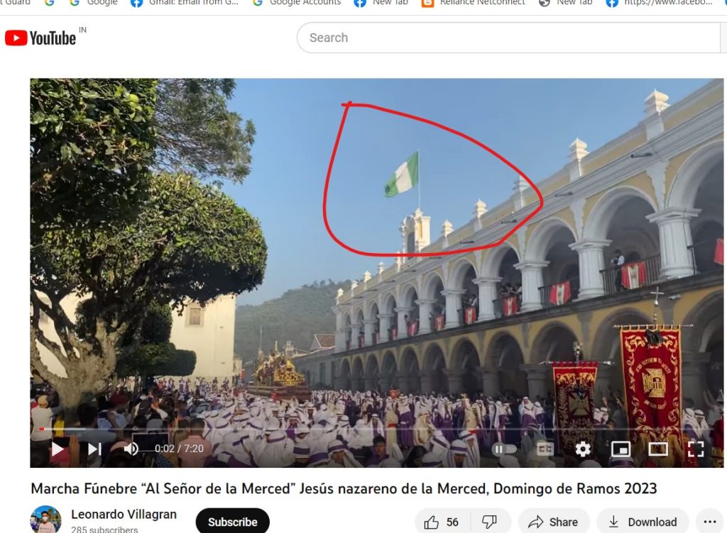 Flag seen in Leonardo Villagran's video