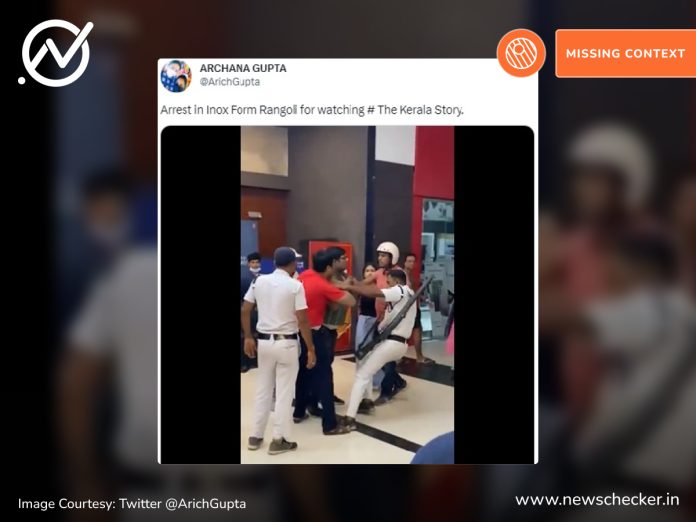 The West Bengal police did not arrest cinemagoers for watching “The Kerala Story” in Howrah mall.