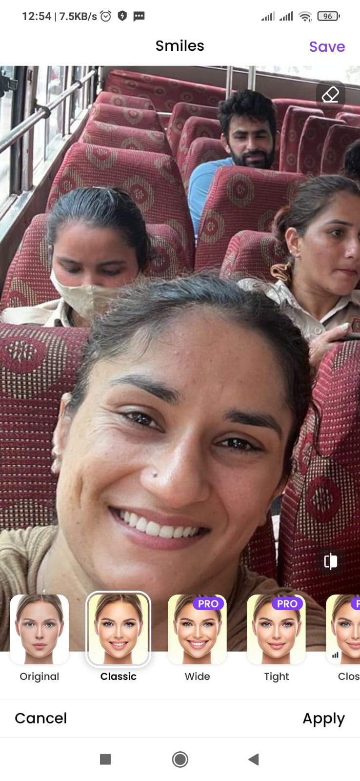 Fact Check Edited Photo Of Vinesh Phogat, Sangeeta Phogat Smiling