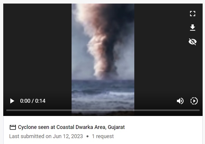 Digitally Altered Video From 2022 Shared As Cyclone Biparjoy Off Gujarat Coast Near Dwarka