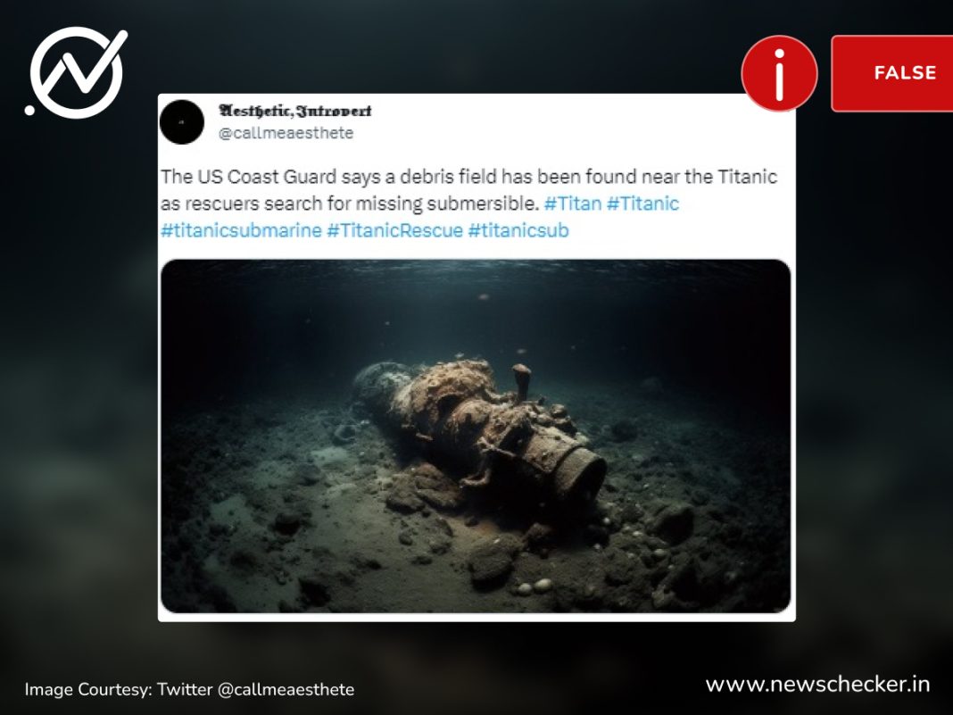 Fact Check: Fake Image Of Titan Submersible Debris Goes Viral