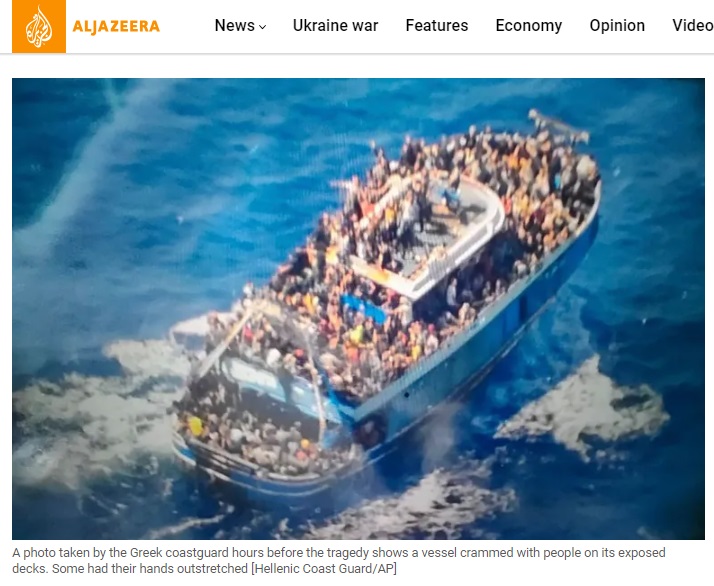 2016 photo of capsized boat off Libya falsely linked to 2023 Greek boat disaster.
