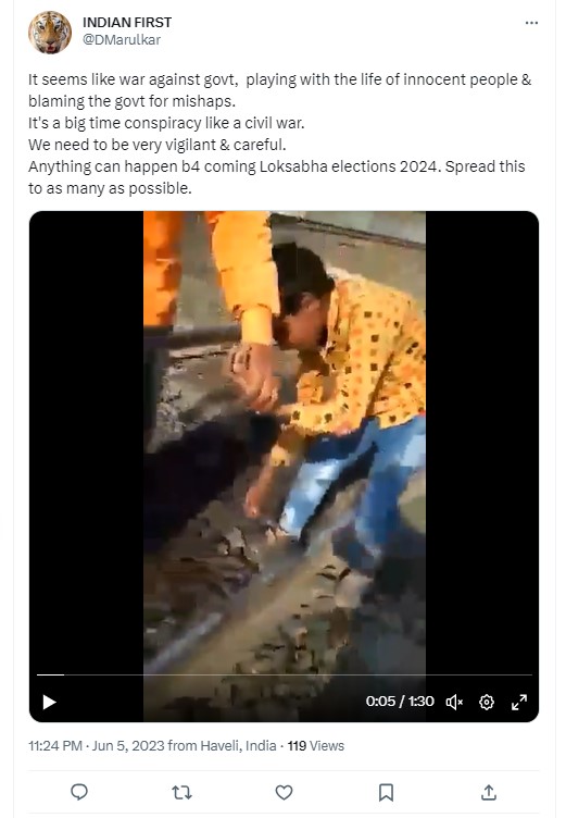 Video Viral after Odisha Train Accident 