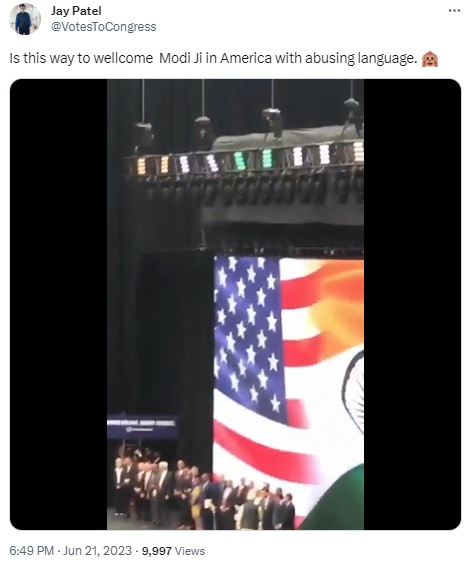 A video of the 2019 ‘Howdy Modi’ event in Houston, Texas has been falsely linked to PM Narendra Modi’s 2023 state visit to the US.
