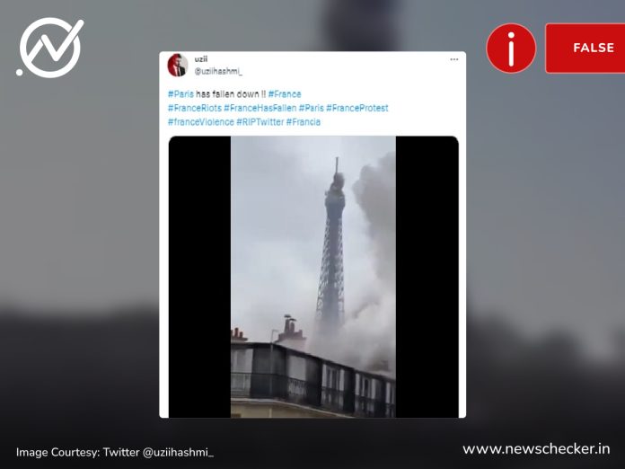 A CGI video released by Ukraine last year, which was created by a French film-maker, as an awareness message during the Russia war has been falsely claimed to be real footage from Paris.