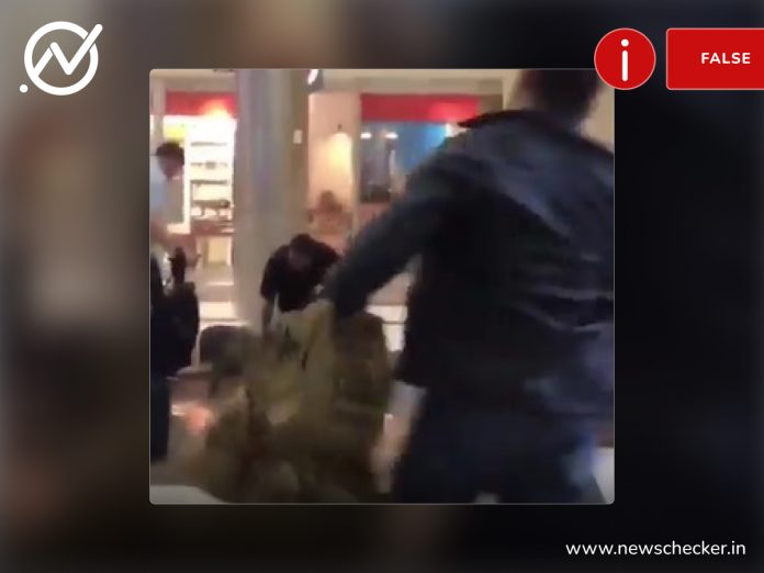 A 2018 video of a man jumping off the second floor at the Atlanta airport in the US following an argument falsely shared as Nigerian immigrant dying by suicide at London’s Heathrow airport.