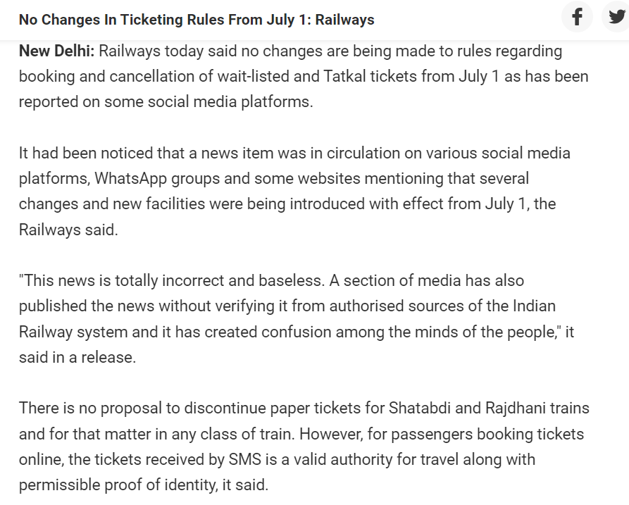 Fact Check: 1 जुलाई से लागू होंगे रेलवे के नए 10 नियम? नहीं, फर्जी पुराना दावा फिर से वायरल