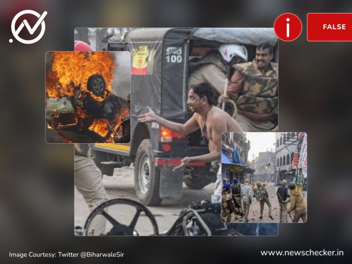 A set of images, dating back to the 2019 CAA protests and a 2013 Bharat Bandh, have been falsely linked to the Nuh violence.