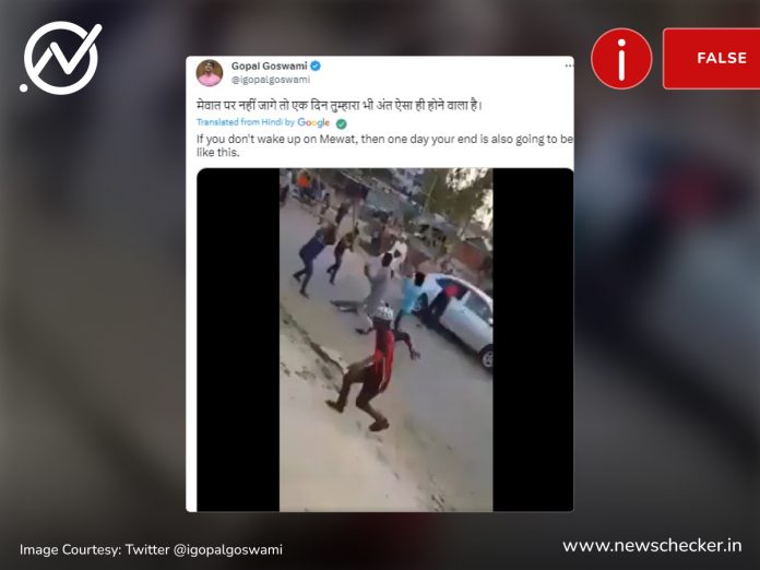 Video of a mob beating a man to death is neither recent, nor did it happen in Haryana amid the communal clashes. The video was found to be of an April 2017 incident in Bangladesh