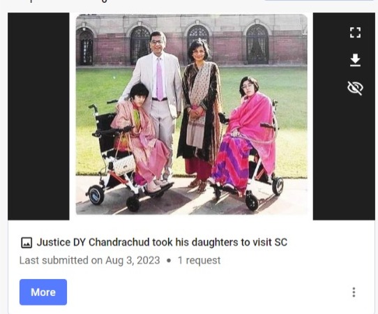 This Image Of CJI DY Chandrachud & His Family Is Going Viral With Many Claims. Here’s The Truth Behind It