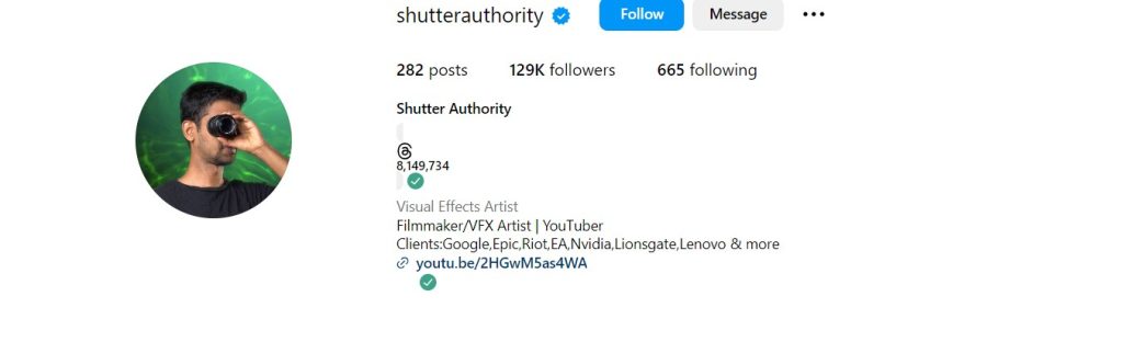 shutterauthority's instagram profile