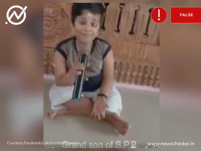 SPB’s Grandson Singing Kannodu Kanbathellam? No, Child Seen In Viral Video Is Popular Child Singer From Kollam