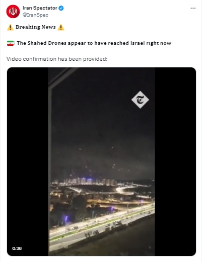 Video Of Iranian Drones Being Thwarted By Israel's Iron Dome Defence System? No, Viral Video Is Old
