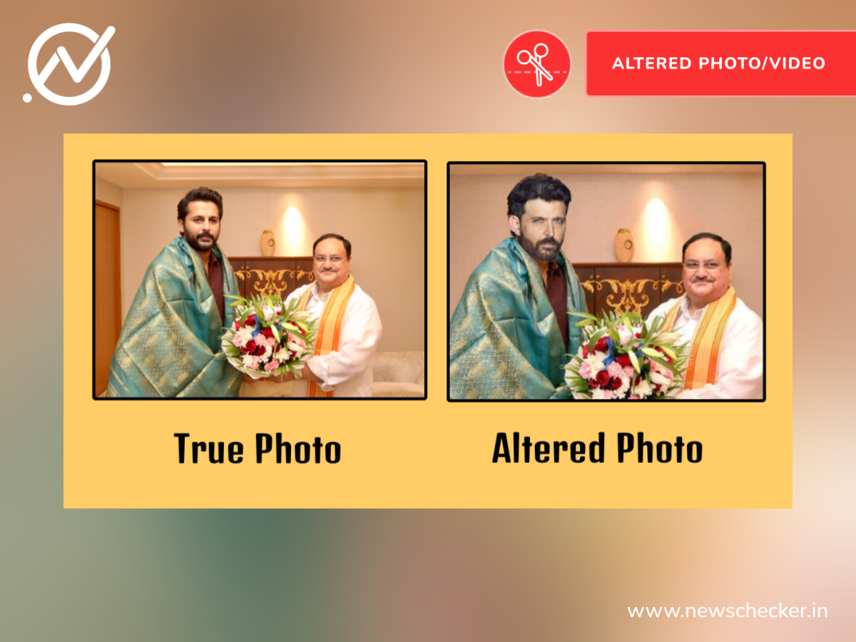 பாஜகவுக்கு ஆதரவாக ஹ்ரித்திரிக் ரோஷன் களமிறங்கியதாக பரவும் எடிட் படம்!