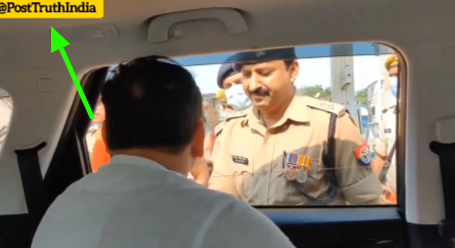 Sanjay Singh Confronting Police