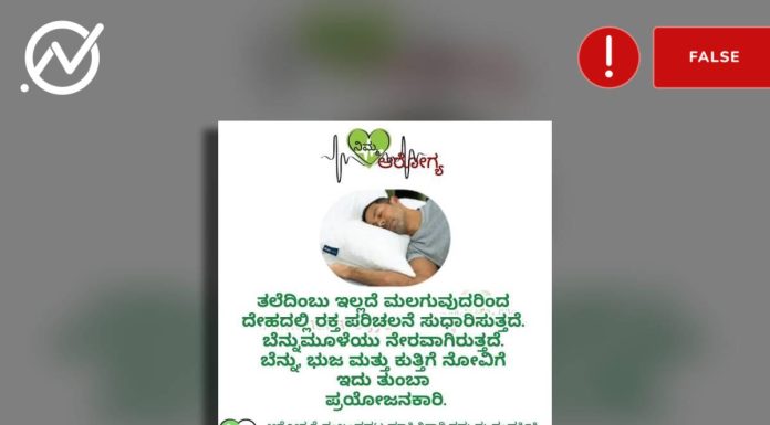 ತಲೆದಿಂಬು ರಕ್ತಪರಿಚಲನೆ