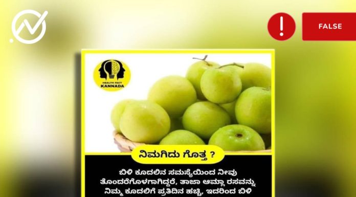 ನೆಲ್ಲಿಕಾಯಿ ರಸ ಬಿಳಿ ತಲೆಕೂದಲು