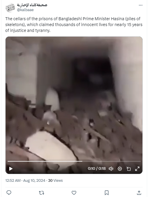 Viral Video Claiming To Show Remains Of Prisoners In Bangladesh Is Actually From France