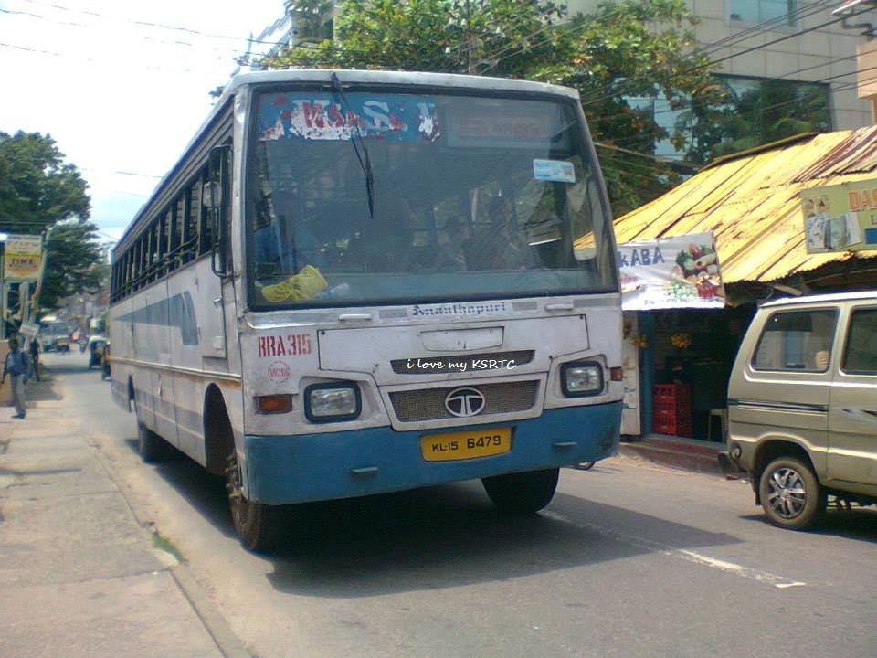 Ananthapuri Fast buses operated by KSRTC in Thiruvananthapuram city