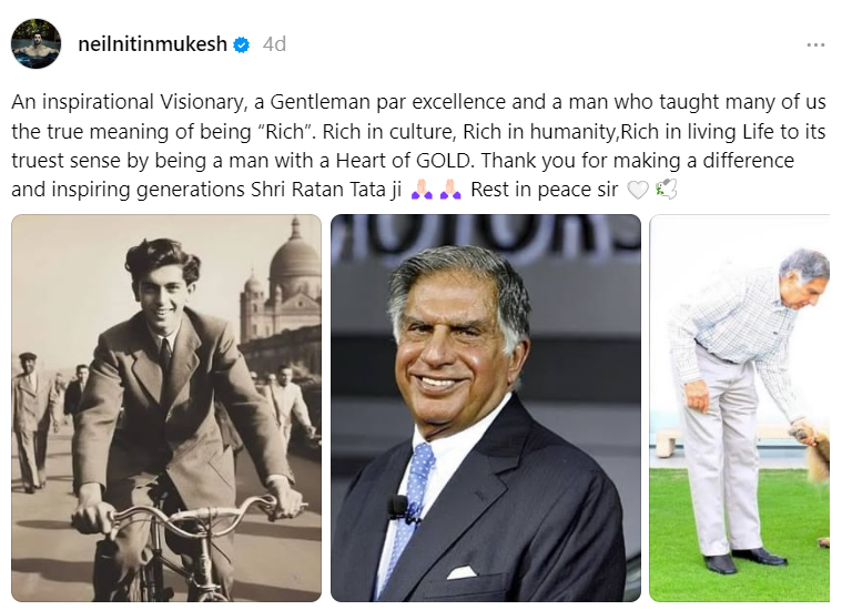 Ratan Tata Riding A Bicycle 